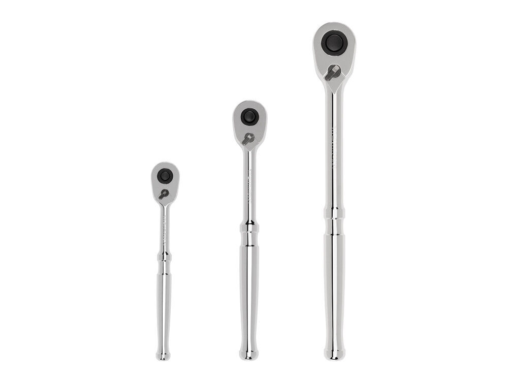 Tekton 1/4, 3/8, 1/2 Inch Drive Quick-Release Ratchet Set (3-Piece), large image number 1