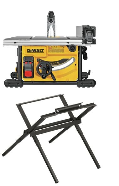 DEWALT 8 1/4in Jobsite Table Saw Compact with Stand Bundle, large image number 0
