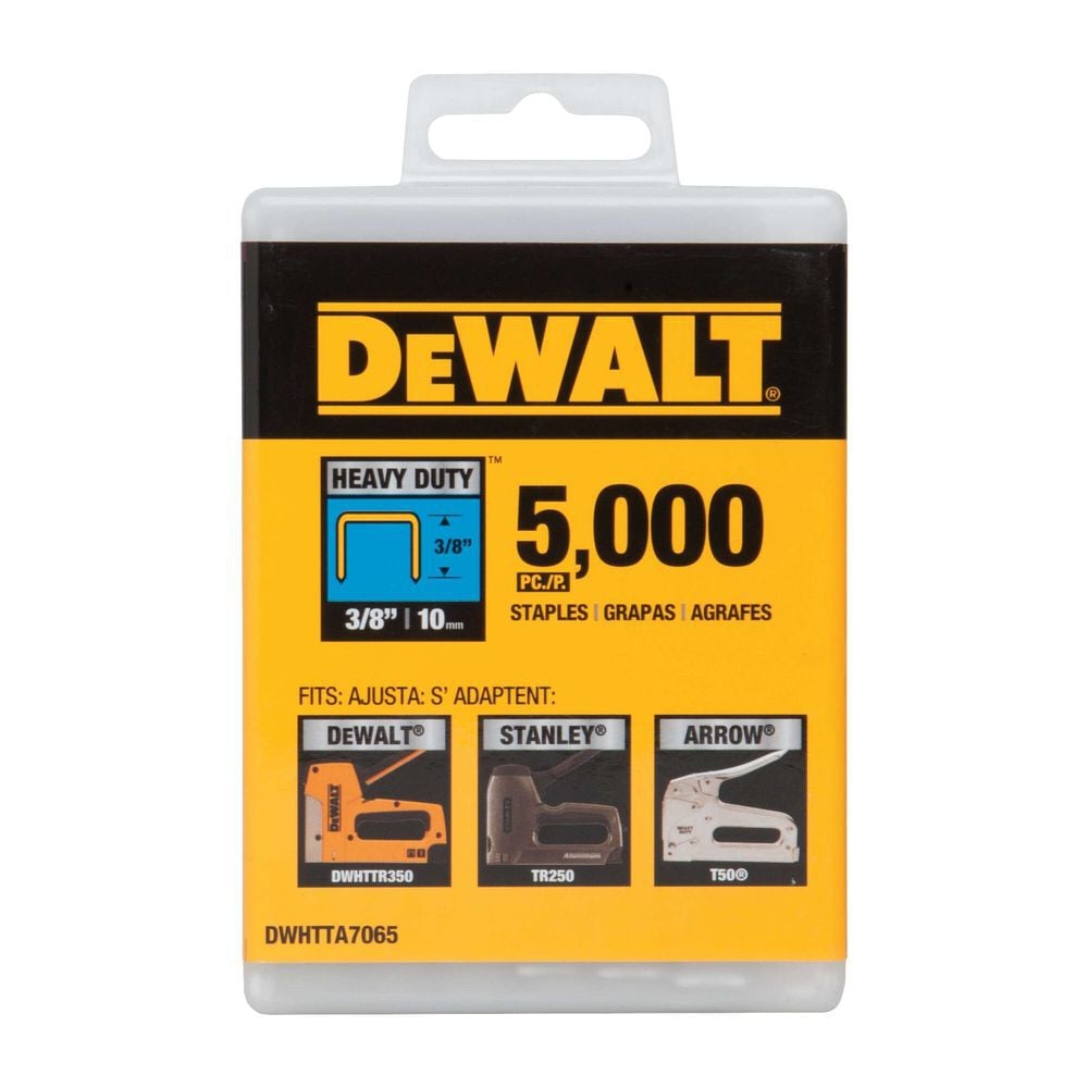 DEWALT 3/8Inch Heavy Duty Contractor Staples 5000pk, large image number 2