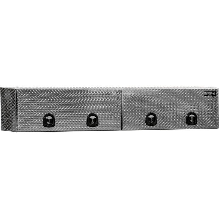 Buyers Products Company 16x13x96 Inch Diamond Tread Aluminum Topsider Truck Box with Flip-Up Doors, large image number 0