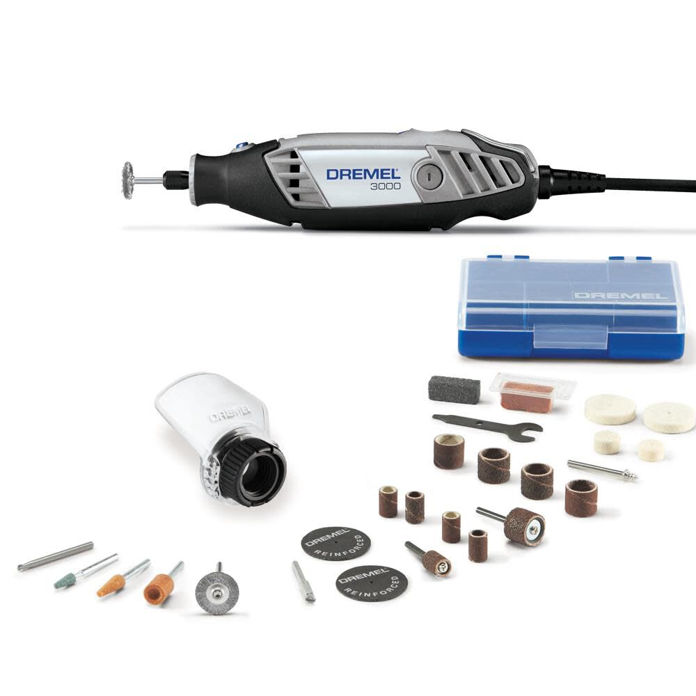 Dremel Variable Speed Rotary Tool Kit 3000 1 25 Acme Tools