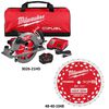 Milwaukee M18 FUEL 10-1/4 Inch Rear Handle Circular Saw Kit and 10-1/4 Inch 28T Thick Kerf Framing Circular Saw Blade Bundle, small image number 2