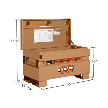 Knaack 19-in W x 36-in L x 21.5-in Steel Jobsite Box, large image number 1