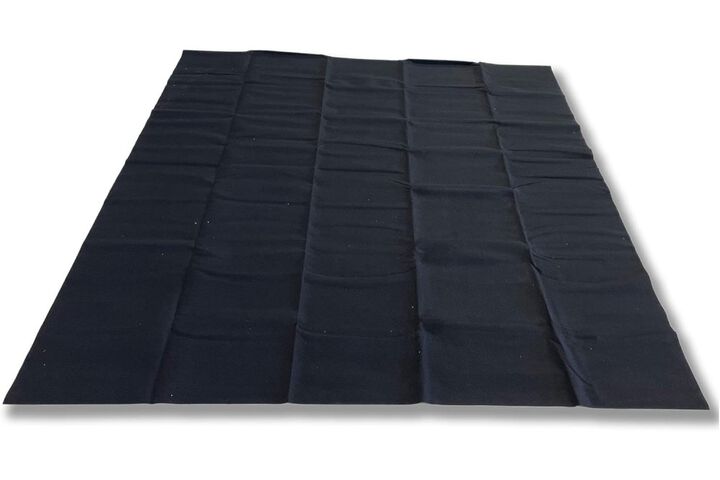 Auto Floor Guard 6 Ft x 3 Ft 10 Inch Utility Carpet Garage Floor Mat Black