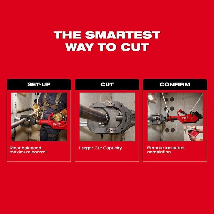 Milwaukee M18 FORCE LOGIC 5 Inch Underground Cable Cutter with Wireless Remote, large image number 4