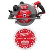 Milwaukee M18 FUEL 10-1/4 Inch Rear Handle Circular Saw (Bare Tool) and 10-1/4 Inch 28T Thick Kerf Framing Circular Saw Blade Bundle, small image number 1
