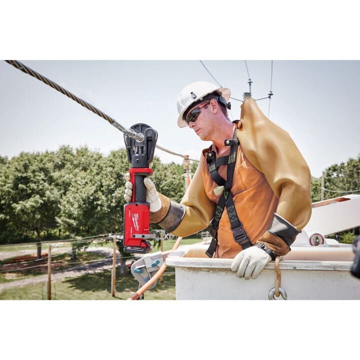Milwaukee M18 FORCE LOGIC 12T Latched Linear Crimper & M18 REDLITHIUM HIGH OUTPUT XC5 Battery, large image number 7