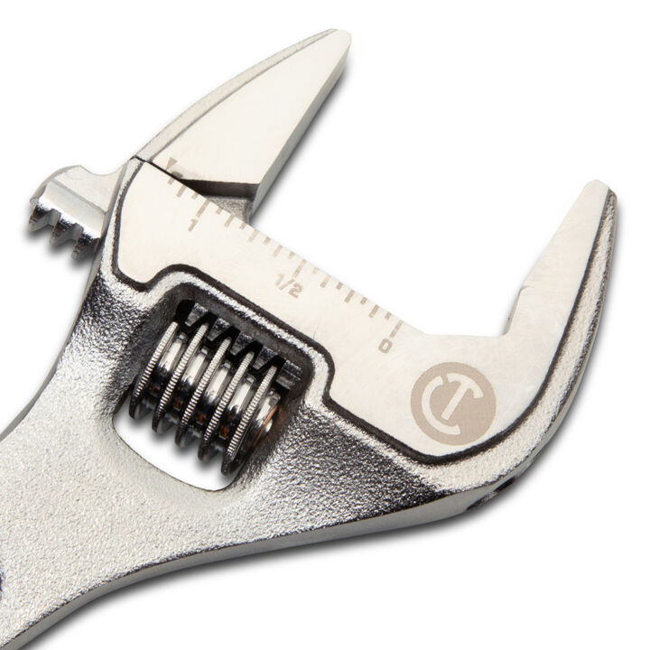 Crescent 8 Inch Chrome Adjustable Wrench with Quick-Fit-Jaw, large image number 4