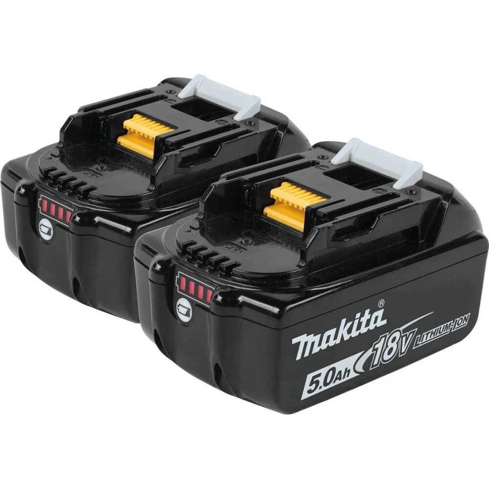 Makita 18V LXT 18V 5Ah Lithium Ion Power Tool Battery Pack with Fuel Indicator (2 Pack), large image number 1