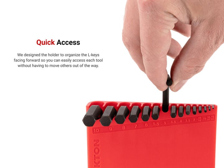 Tekton 15-Tool Hex L-Key Holder (1.3-10 mm), large image number 4
