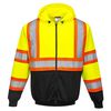 Portwest Yellow and Black Kansas Zipped Hoodie - XXXL, small image number 1