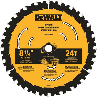 DEWALT 8-1/4in 24T Circular Saw Blade