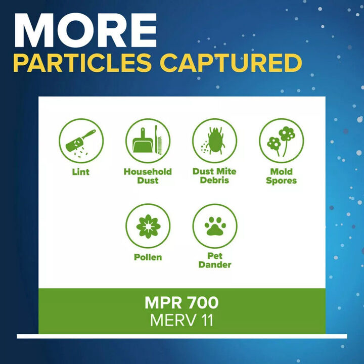 3M Filtrete 14 x 24 x 1-Inch 700 MPR MERV 8 Dust Reduction Furnace Air Filter, 4-Pack, large image number 3