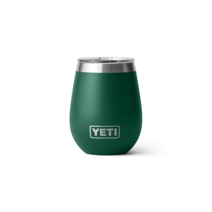 Yeti Rambler 10 Oz Wine Tumbler with Magslider Lid Black Forest Green