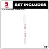 Milwaukee 3 in. 12 TPI Bi-Metal Jig Saw Blade 5PK, small image number 3