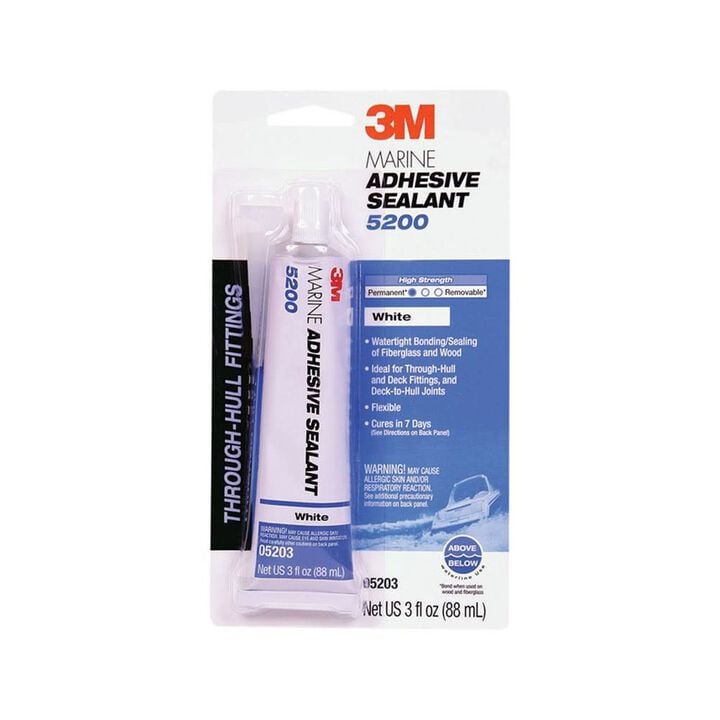 3M 3oz 5200 Series White Marine Adhesive Sealant, large image number 1