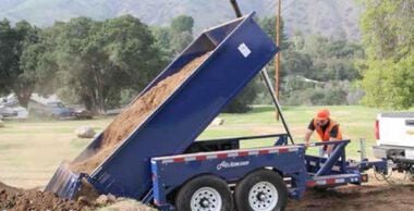 Air-Tow Trailers 12 Ft. 5 Inch Drop Deck & Dump Trailer 74 Inch Deck Width - 10000# Capacity, large image number 21