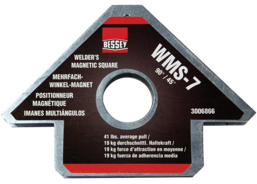 Bessey Arrowhead Welder's Magnetic Set-Up Square 90 and 45 Degree Angles, large image number 1