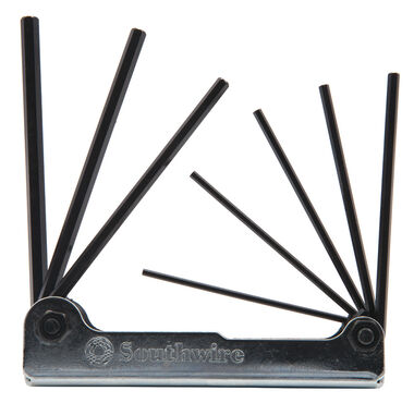 Southwire Hex Key Set Steel Body Folding 3/32in to 1/4in 8pc, large image number 0