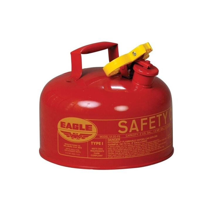 Eagle Manufacturing 2 Gallon Steel Safety Can for Flammables, large image number 1