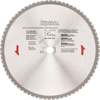 Porter Cable 14 In x 72 Tooth Metal Dry Cut Blade, large image number 0