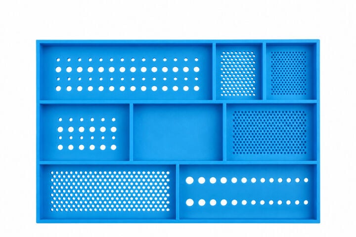 Boltster Top Box XL Fastener Organizing Tool Tray Blue