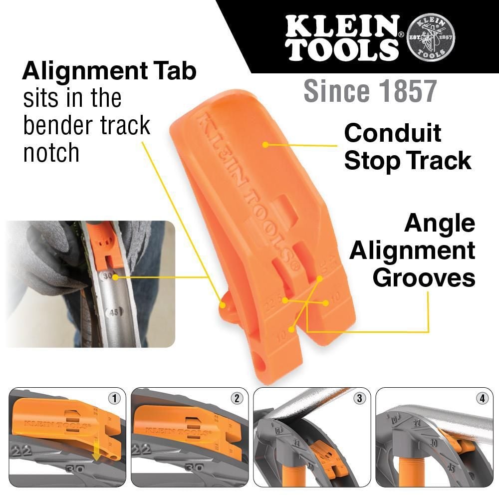 Klein Tools Aluminum Conduit Bender 1/2in EMT, large image number 3