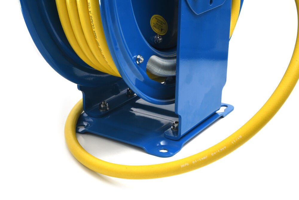 BluBird 3/8 Inch x 50 Ft Steel Dual Arm Retractable Air Hose Reel, large image number 3
