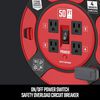 CRAFTSMAN 50 Foot Retractable Extension Cord Reel with 4 Outlets, small image number 5