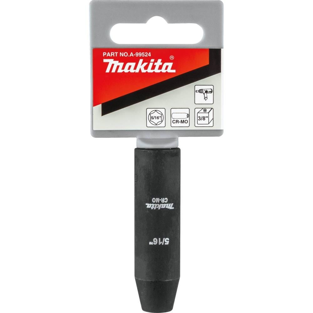 Makita 5/16in Deep Well Impact Socket 3/8in Drive, large image number 2