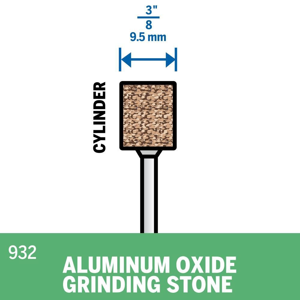 Dremel 3/8 In. Aluminum Oxide Grinding Stone, large image number 3