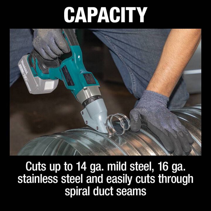 Makita 18V LXT Straight Shear Kit Lithium Ion Brushless Cordless 14 Gauge (Bare Tool), large image number 5