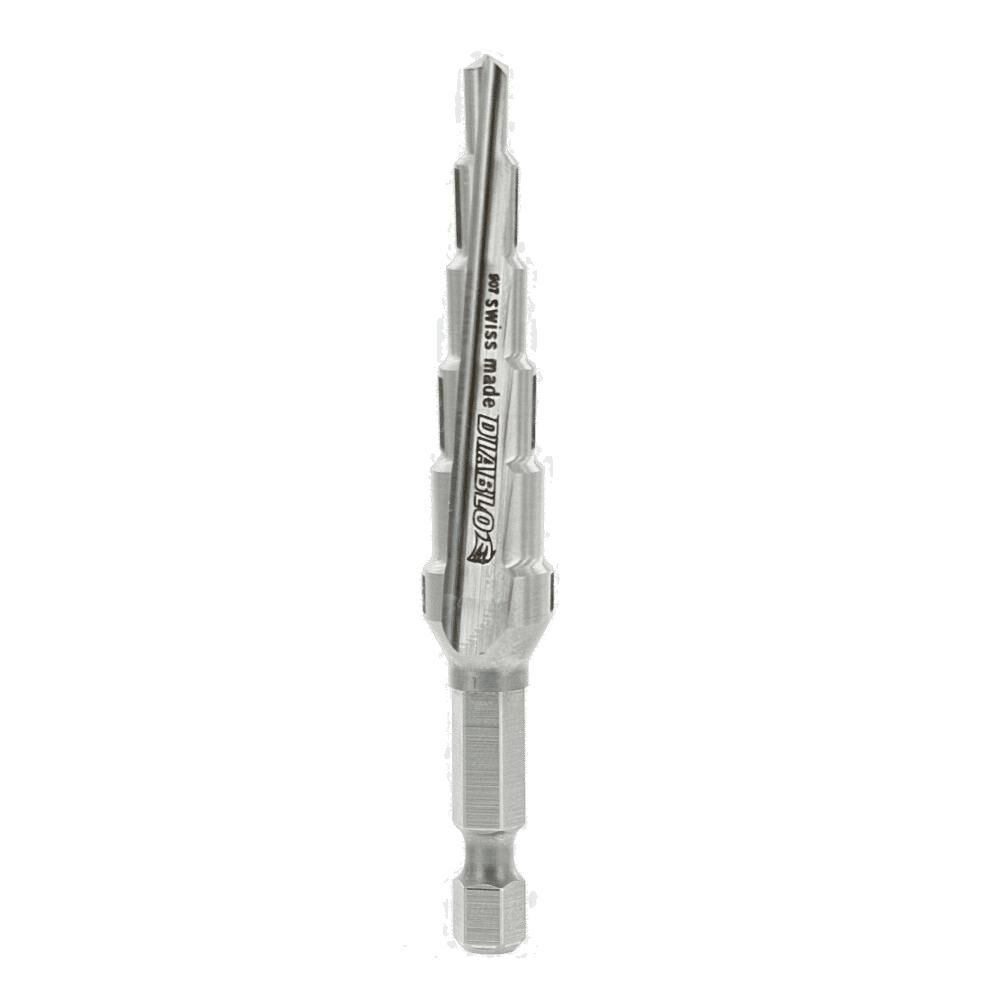 Diablo Tools 1/4in - 1/2in Impact Step Drill Bit (6 Steps), large image number 1