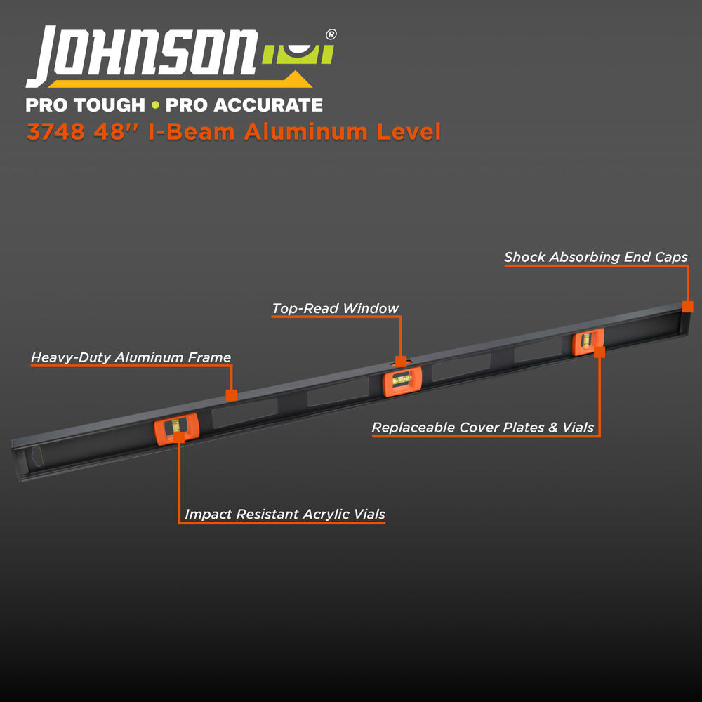 Johnson Level 48 Inch Heavy Duty Top-Read Aluminum Level, large image number 5