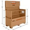 Knaack Model 89-D 43.8 Cu-Ft. Tan Steel Piano Box with KL (Padlock), small image number 4