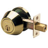 Master Lock Polished Brass Finished Single Cylinder Door Deadbolt, small image number 2