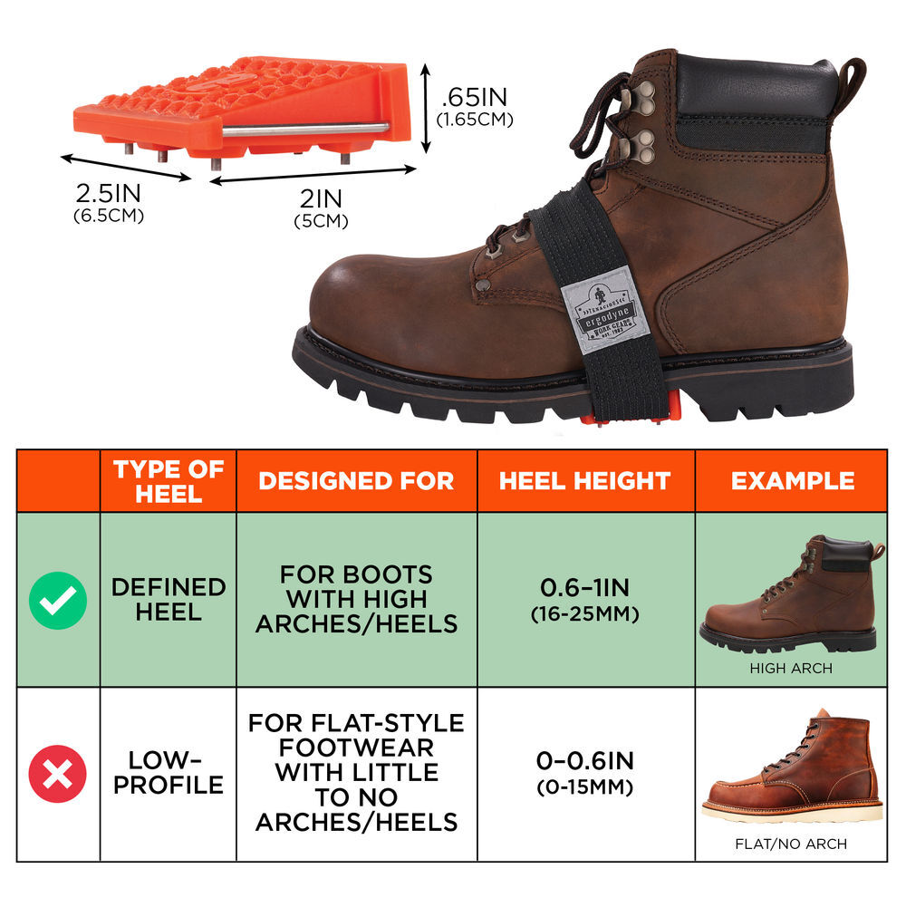 Ergodyne Ice Cleats for Mid-Sole Heeled Boot, large image number 7