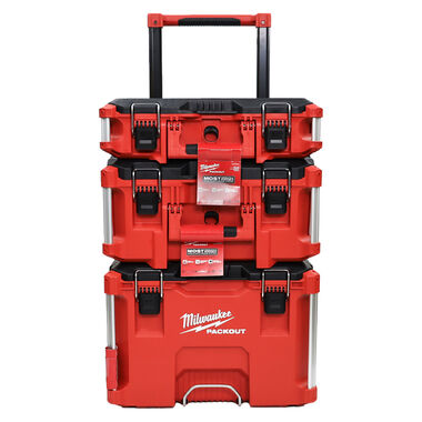 Milwaukee PACKOUT Tool Box Set with NEW Low Handle Rolling Tool Box, large image number 7