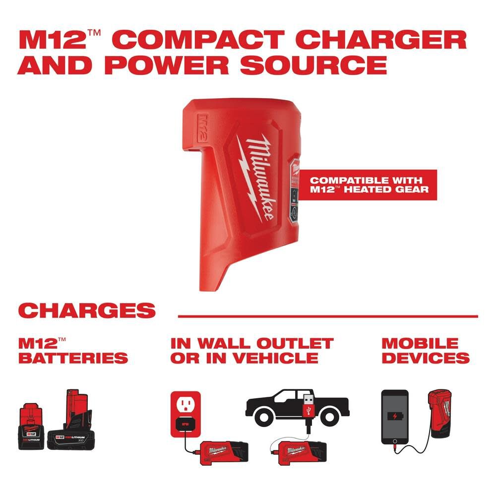 Milwaukee heated hoodie shop with battery and charger