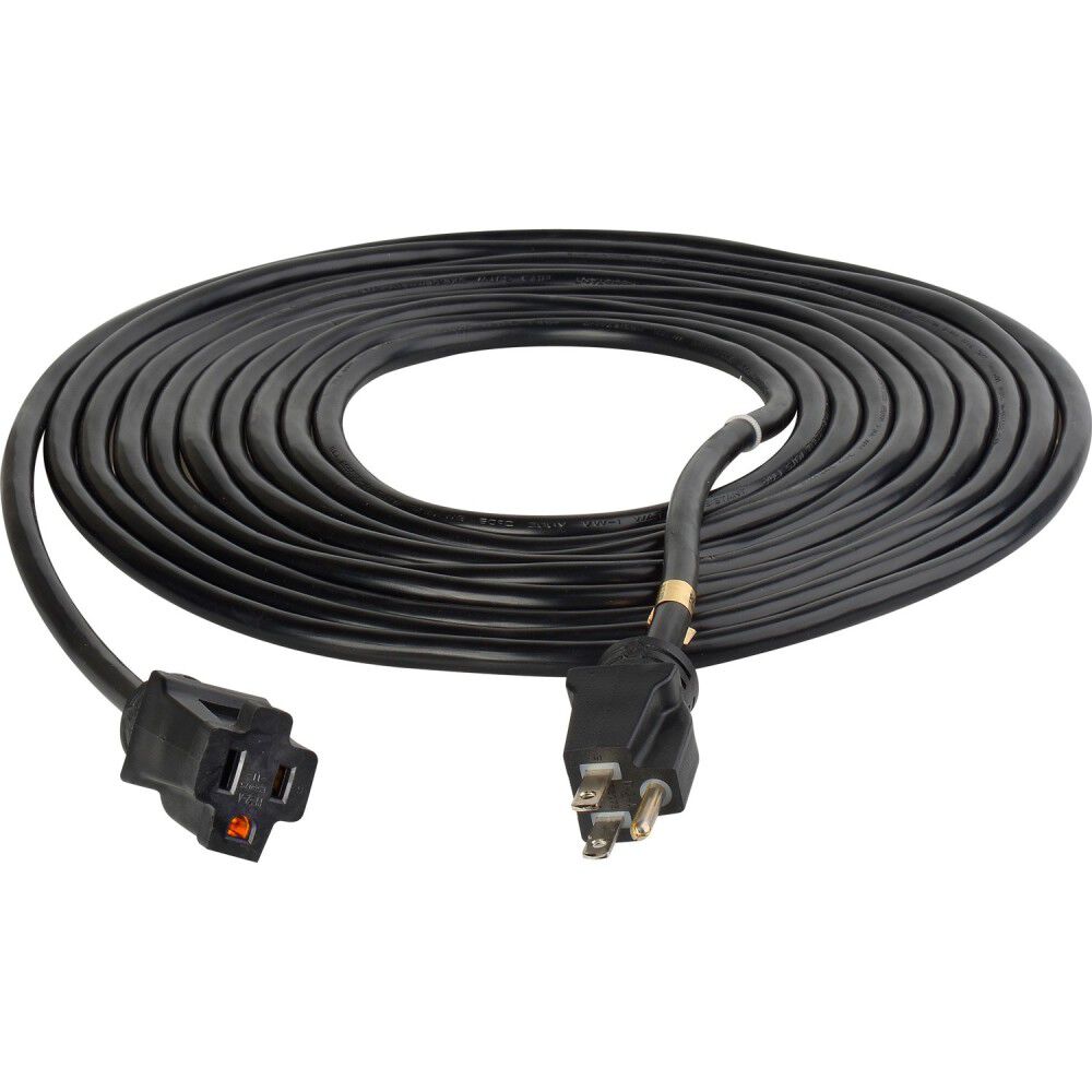 Century Wire Pro Classic 25 ft 12/3 SJTW Black Non-Lighted Extension Cord, large image number 1