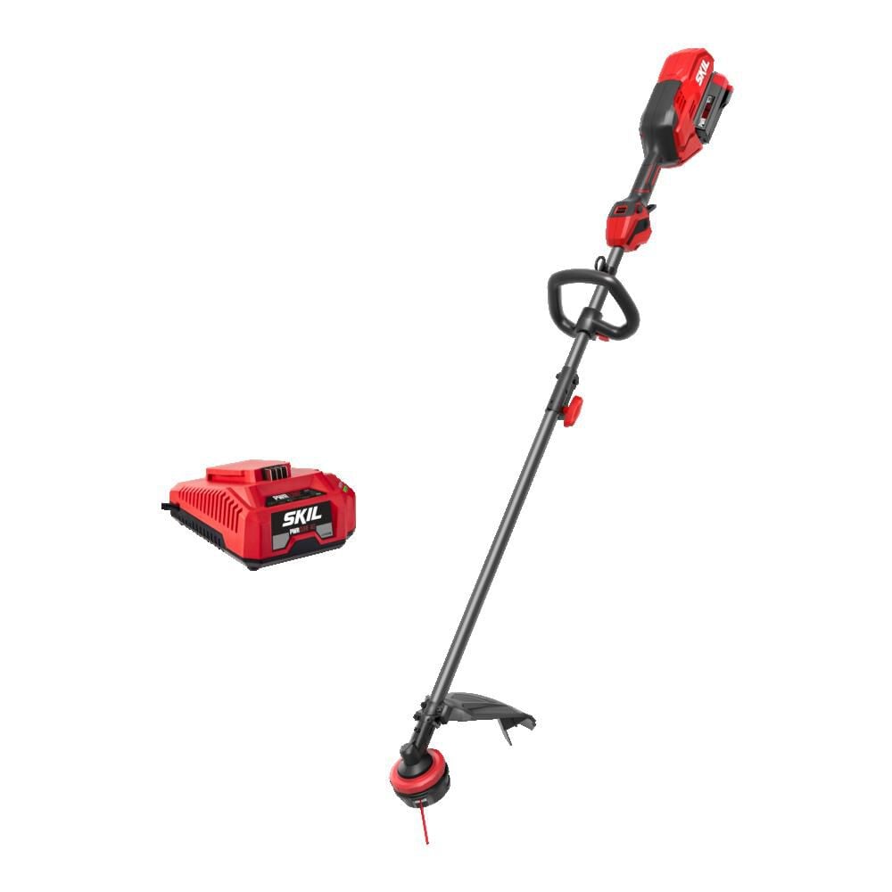 SKIL PWR CORE 40 Brushless 40V 16 in Power Head String Trimmer Kit – PLT1500C-10