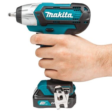 Makita 12V Max CXT Lithium-Ion Cordless 1/4 In. Impact Wrench Kit (2.0Ah), large image number 4