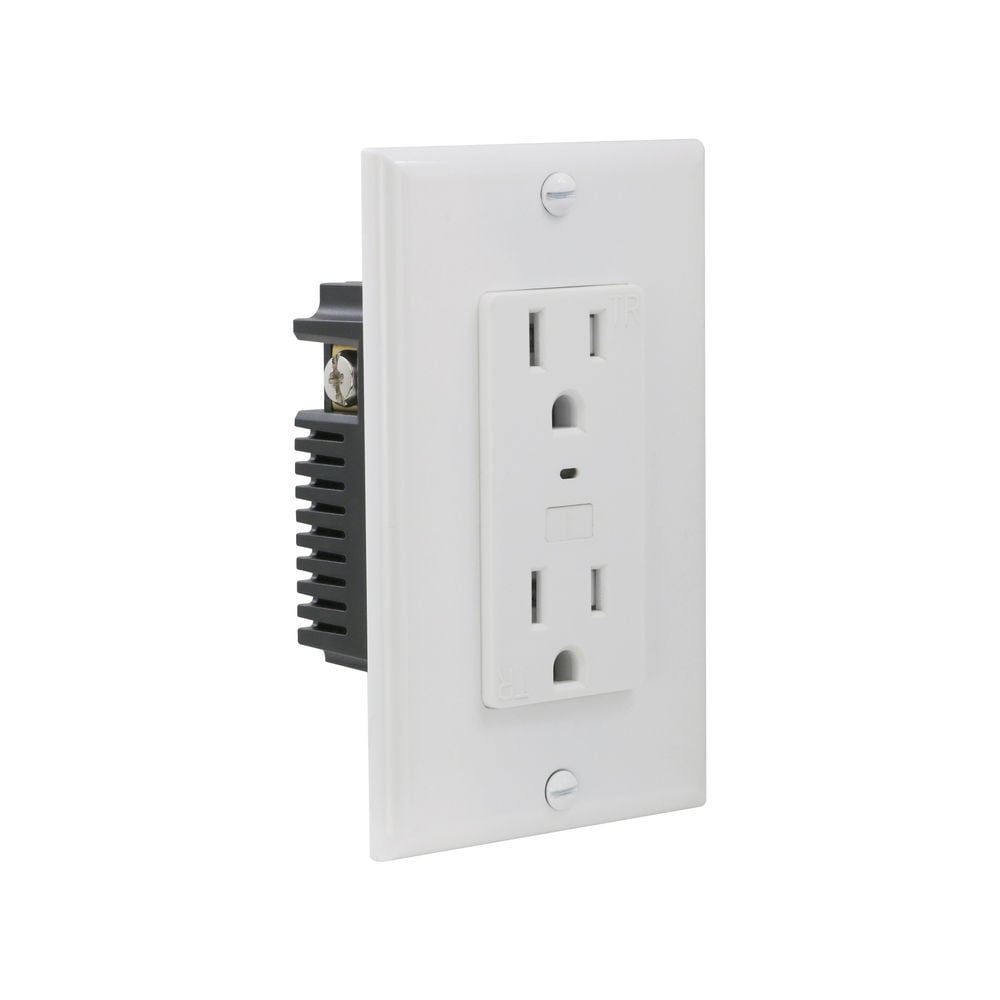 Power Zone 125V 1-Pole Grounded Socket Wi-Fi Controlled In-Wall Receptacle, large image number 1