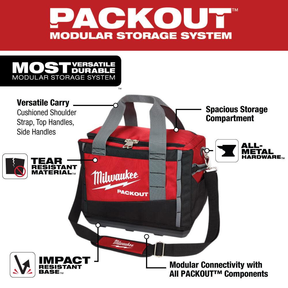 Milwaukee 15 in. PACKOUT Tool Bag, large image number 2