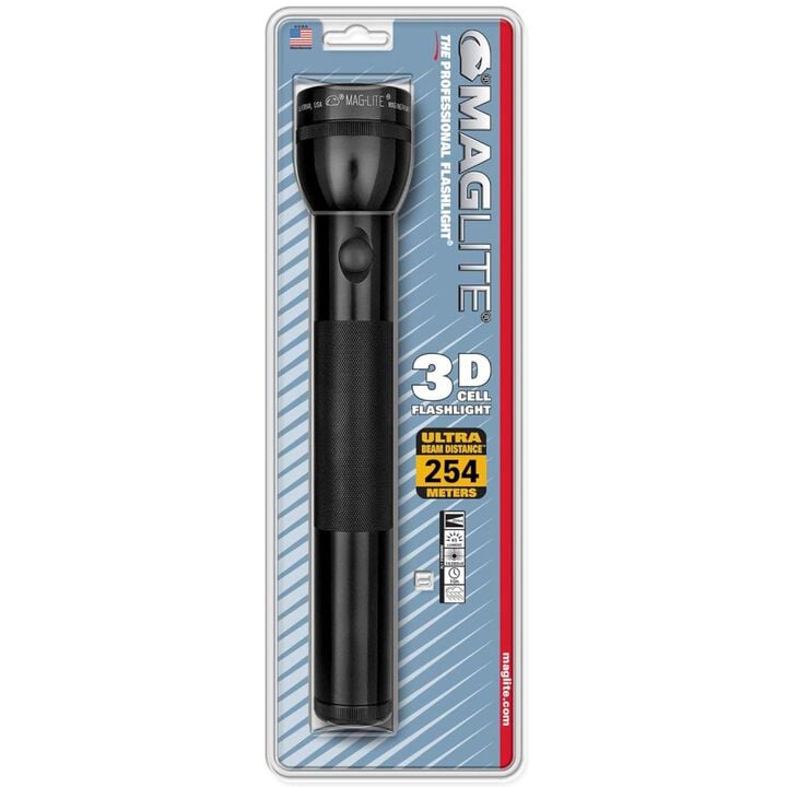 Maglite 45 Lumens Xenon Bulb Water Resistant Full Size Flashlight, Black, large image number 2