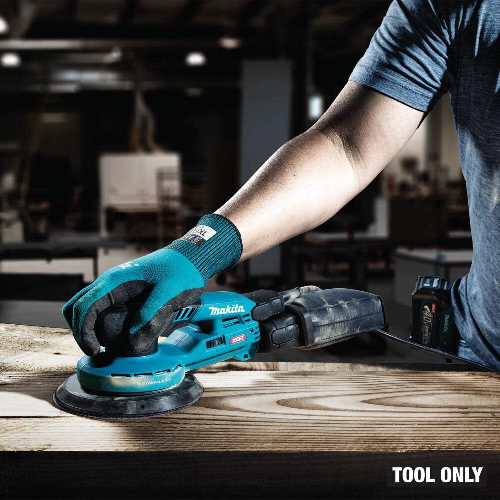 Makita 40V Max XGT Brushless Cordless 6 Inch Random Orbit Sander (Bare Tool) & Barrel Grip Jig Saw Bare Tool Bundle, large image number 6