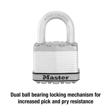 Master Lock Padlock 2 1/8in Laminated Steel Keyed Alike 2pk, large image number 3