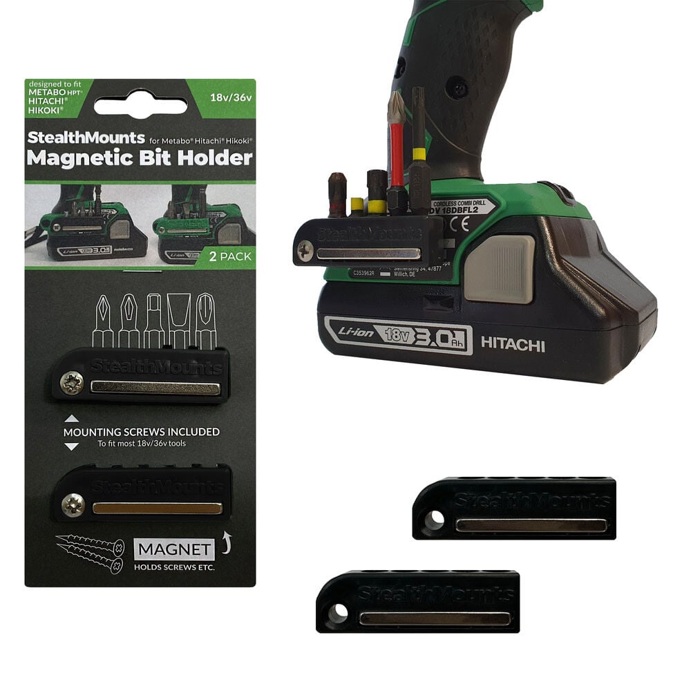 Stealthmounts BLACK Bit Holder for Metabo HPT 2pk, large image number 2