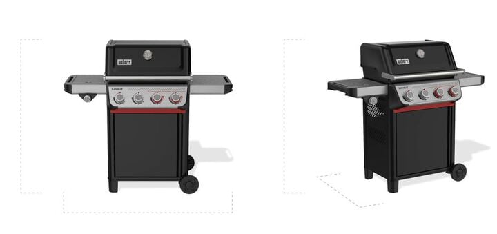 Weber Spirit E-435 26.6 Inch 4 Burner 35000 BTU Black Liquid Propane Gas Grill, large image number 3