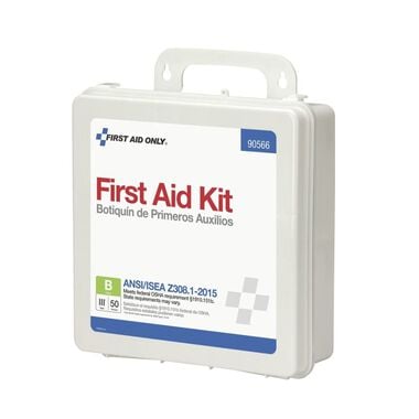 First Aid Only First Aid Kit 50 Person Bulk Plastic Case ANSI B